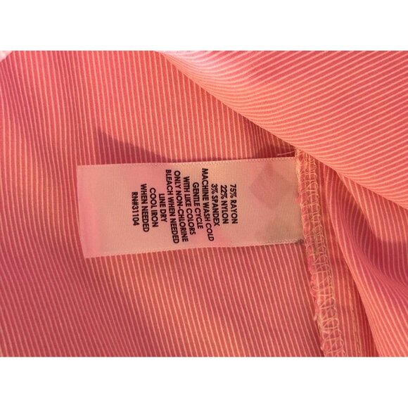 Crown & Ivy Women's Pink Striped Mini Skirt Size 14 - Picture 6 of 9